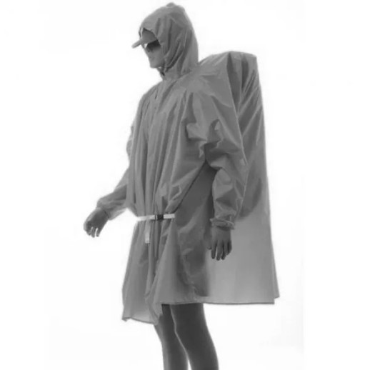 Плащ-дощовик 3 в 1 3F Ul Gear Poncho 15D Upgrade, довгий рукав, сірий
